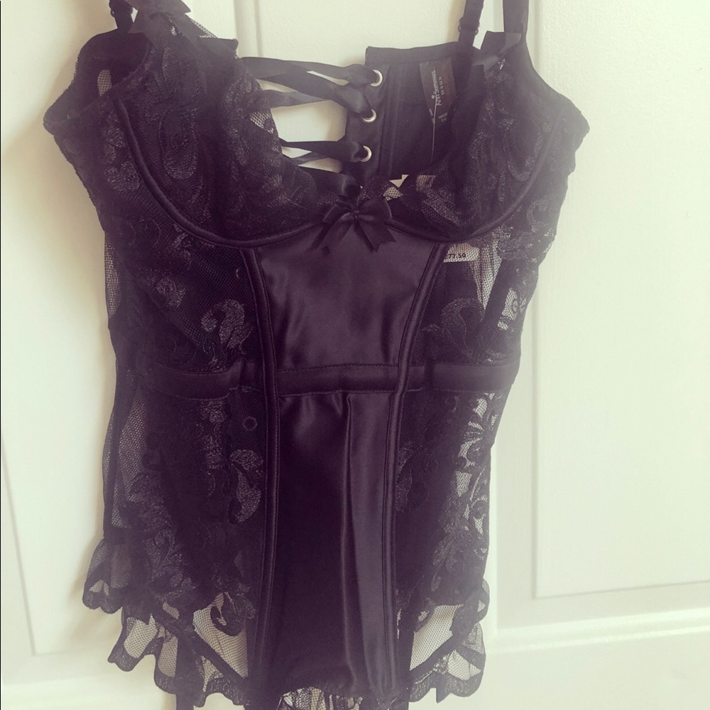 Lace lingerie  Piece with garter straps
